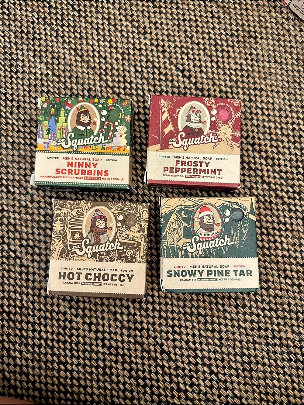 Squatch Soap bars assortment 4-Bar Holiday Soap Set NWT